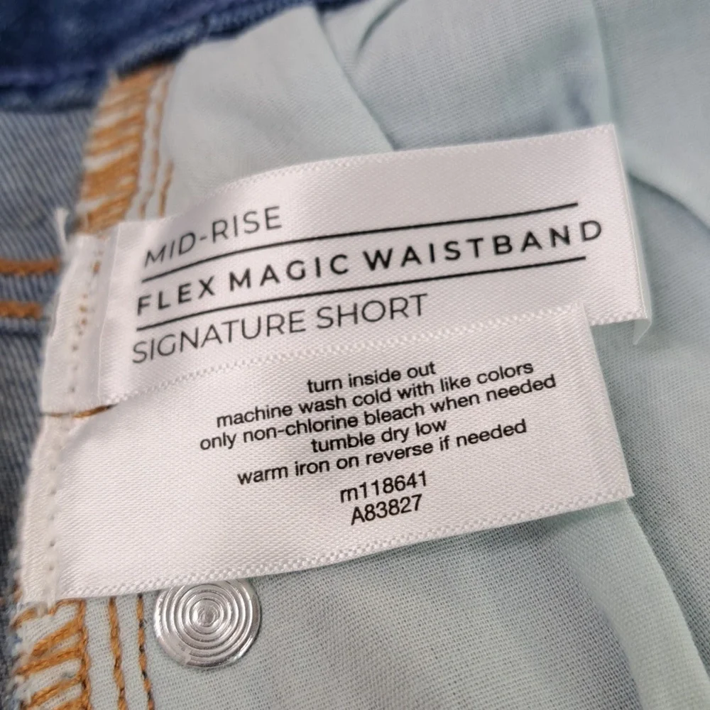 New Lane Bryant Signature Fit Midi Short Mid-Rise Flex Magic Waistband Size 22 - Picture 8 of 13